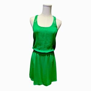Express Green Racerback Cinched Waist Mini‎ Dress Size Small